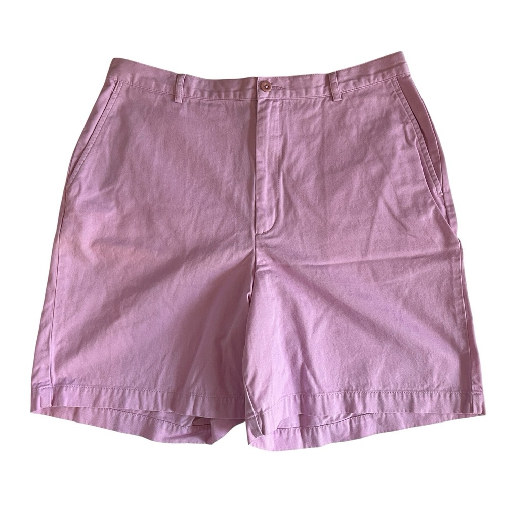 VTG Lands' End Women's Size 14 Orchid LIght Purple Chino Shorts 100% Cotton 7"